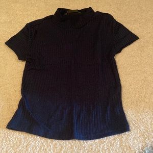 shein navy blue top